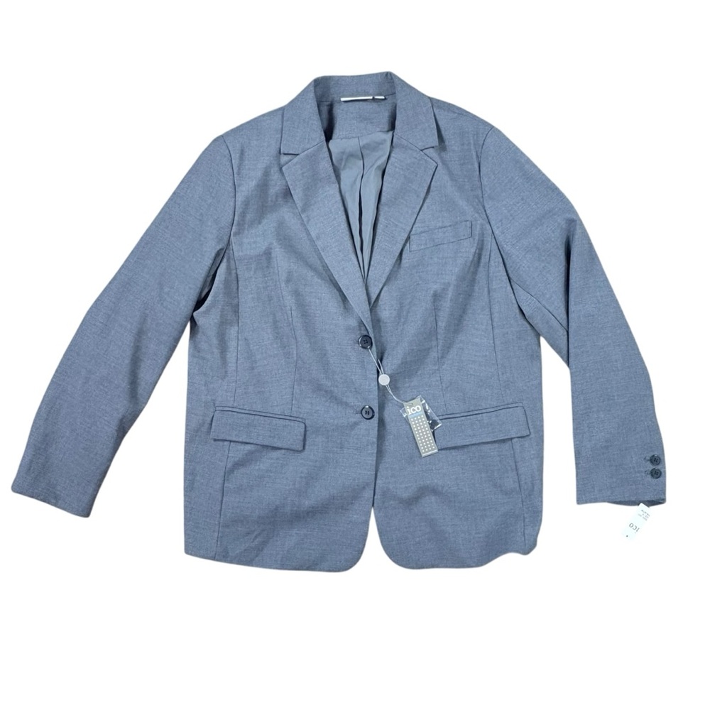 NWT woman’s ICO Uniforms gray blazer size 18